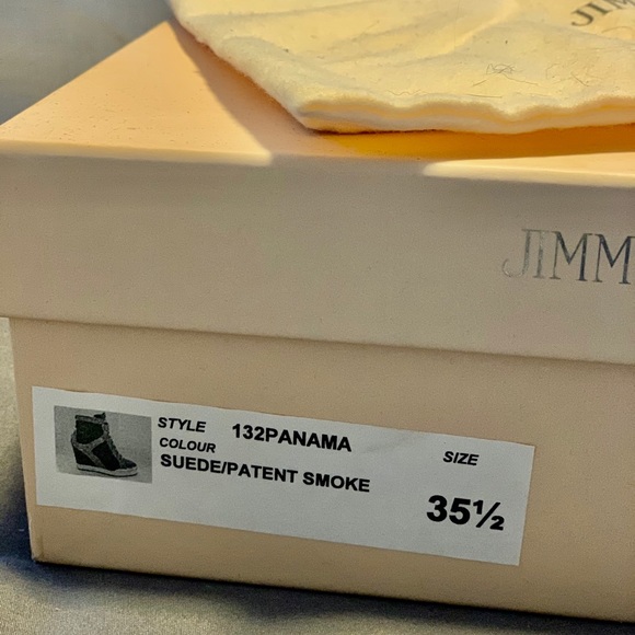 Women’s JIMMY CHOO 132 Panama wedge sneaker - Picture 7 of 7